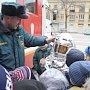 Воспитанники севастопольских военно-патриотических клубов побывали на экскурсии в пожарно-спасательной части №1
