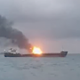 В Керченском проливе горят два танкера