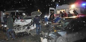 Шесть человек постарадали в ДТП на трассе Бахчисарай — Симферополь