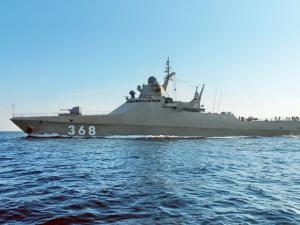 Новейший патрульный корабль «Василий Быков» ЧФ провел артиллерийские стрельбы в акватории Чёрного моря