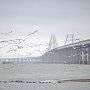 По Крымскому мосту за зиму проехало более полумиллиона автомобилей