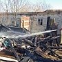 Хозпостройка сгорела в одном из сёл Черноморского района