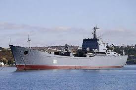 Большой десантный корабль «Орск» выполнил комплекс артиллерийских стрельб