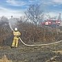 В МЧС Крыма обеспокоены большим количеством возгораний сухой растительности