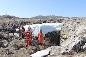 Спасатели тренируются на Караби-Яйле вызволять туристов из пещер