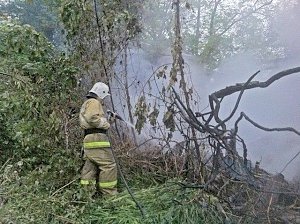 В Бахчисарайском районе ликвидирован пожар неэксплуатируемого строения