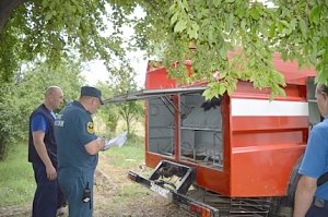 Проведена проверка пожарно-спасательной части Центра обеспечения компаний гражданской защиты Севастополя в селе Андреевка