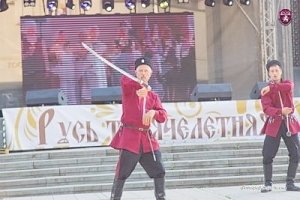 Крымские казаки показали своё мастерство на фестивале «Русь тысячелетняя»