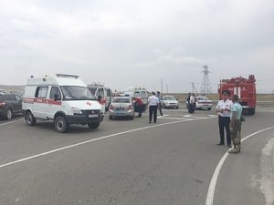 Крымские спасатели помогли при ДТП с рейсовым автобусом