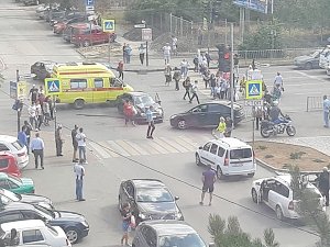 Поблизости от 6-й горбольницы Симферополя произошло дорожно-транспортное происшествие