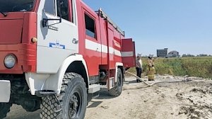 В Феодосии ликвидировано возгорание сухого камыша