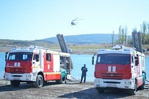 Ликвидированы последствия условной ЧС на Симферопольском водохранилище