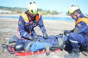 На Симферопольском водохранилище ликвидировали условную ЧС