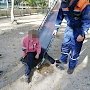 Мальчику из Феодосии пришлось задержаться на горке до приезда спасателей