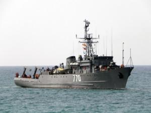 Новейший корабль Черноморского флота в первый раз провел учебную постановку мин