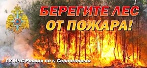 В Севастополе в границах отдельных муниципальных образований сохраняется высокий класс пожарной опасности – четвёртый. Помните и соблюдайте правила пожарной безопасности на природных территориях!