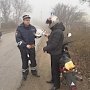 Дорожные полицейские на территории Советского района провели акцию «Шлем - всему голова»