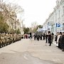 В Евпатории Министр внутренних дел по Республике Крым принял участие в открытии мемориальной доски памяти погибшим сотрудникам милиции - участникам Евпаторийского десанта 1942 г.