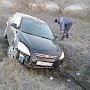 Водитель автомобиля «Кiа» не справился с управлением и слетел в кювет на трассе «Симферополь-Евпатория»