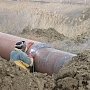 В Керчи проводят работы по реконструкции аварийного участка трубопровода, который питает водой часть города