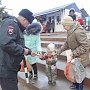 В г.Керчь полицейские проводят разъяснительную работу с пешеходами и водителями