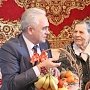 В Крыму поздравили с 75-летней годовщиной Ялтинской конференции 95-летнего ветерана