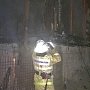 В Малореченском пожарные ночью тушили баню и сарай