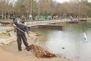 В апреле в симферопольском парке им. Гагарина проведут масштабную очистку пруда