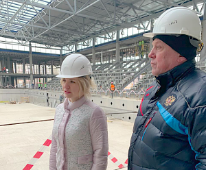 Ольга Торубарова посетила строящийся Центр олимпийской подготовки Республики Крым по водным видам спорта