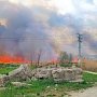 На северо-востоке Феодосии большой пожар