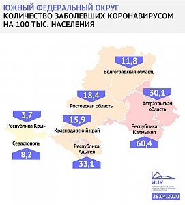 Крым возглавил рейтинг регионов ЮФО с самой низкой заболеваемостью Covid-19
