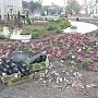 На транспортных кольцах Симферополя высадят десятки тысяч цветов
