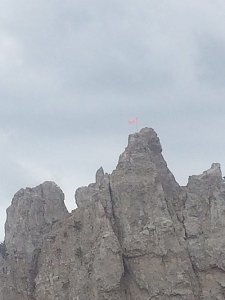 Над Ай-Петри снова взвилось Знамя Победы
