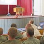 В Севастополе автоинспекторы провели профилактическую лекцию для военнослужащих