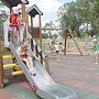 В Краснознаменском Красногвардейского района открыли новую детскую площадку