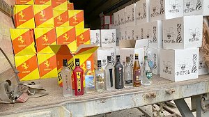В Крым не пропустили свыше 15 тысяч бутылок контрафактного алкоголя