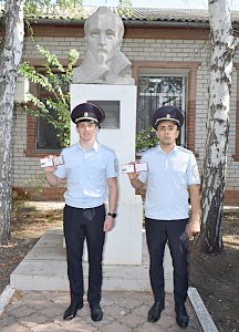 В полиции Красногвардейского района приняли в коллектив молодых офицеров, поступивших на службу