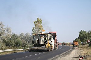 На первых 16 км трассы Граница с Украиной-Джанкой-Феодосия-Керчь скоро появится разметка