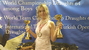 Крымчанка завоевала два «золота» на первенстве мира по шашкам