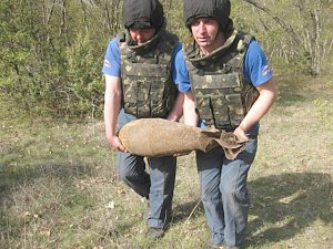 В крымском селе нашли бомбу весом в 100 килограммов
