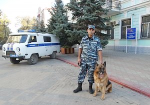 В Керчи полицейский-кинолог задержал вооруженного ножом грабителя