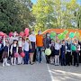 Сотрудники ГИБДД Севастополя с педагогами «Лаборатории безопасности» дали старт серии флешмобов по повторению ПДД