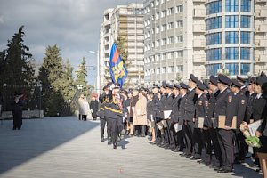 В Управлении МВД России по г. Севастополю сотрудникам вручили ведомственные награды, погоны и ключи от служебных автомобилей