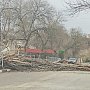 Ураганный ветер массово валит деревья в Симферополе