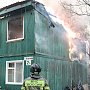 Два человека пострадали на крупном пожаре в Севастополе