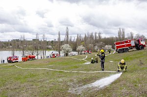 В Крыму во второй день командно-штабных учений ликвидированы последствия условного наводнения