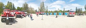 В Симферополе в парке им. Юрия Гагарина прошла выставка пожарно-спасательной техники