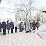 В Севастополе полицейские участвовали в памятном молебне в честь святого благоверного князя Александра Невского