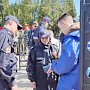 Полицейские обеспечили охрану общественного порядка во время церемонии перезахоронения останков защитников города Севастополя 1941-1944 годов
