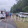 Пассажирский микроавтобус маршрута Симферополь – Латвия влетел в столб на трассе в Краснодарском крае